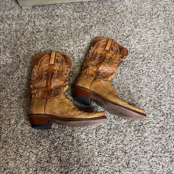 1883 Lucchese python and leather western boots Size 7 - Picture 11 of 15